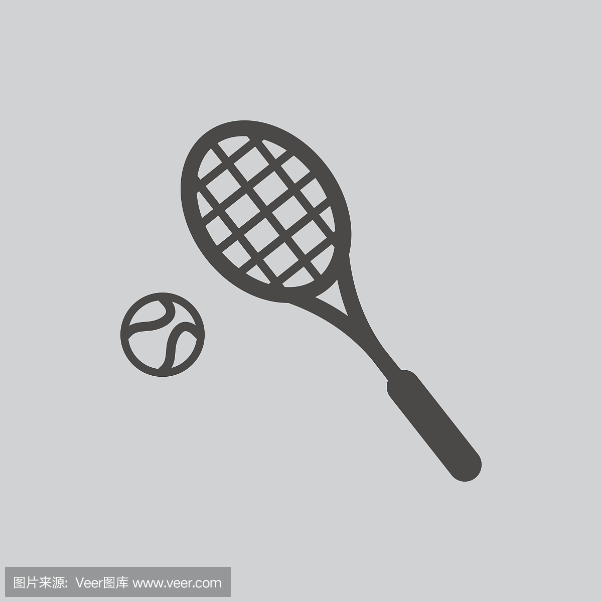 Tennis icon isolated sign symbol and flat style for app, web and digital design.